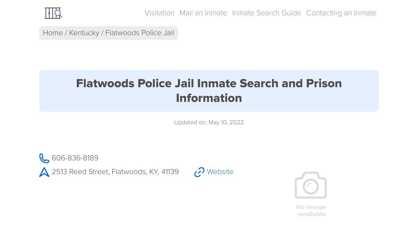 Flatwoods Police Jail Inmate Search, Visitation, Phone no ...